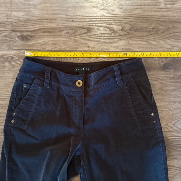 Tribal Chocolate Brown Corduroy Pants - Picture 8 of 9